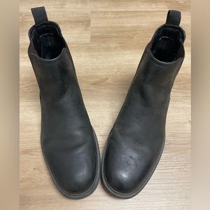 Mens Frye Jackson Black Leather Chelsea Boots